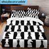 Chess Opening Strategy 3pcs Bedding,Including 1pc Duvet Cover And 2pcs Pillowcases Perfect for Christmas,Ideal for Bedroom, Dormitory