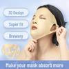 Gold Silicone 3D Wet Compress Mask Cover with Ear Loops