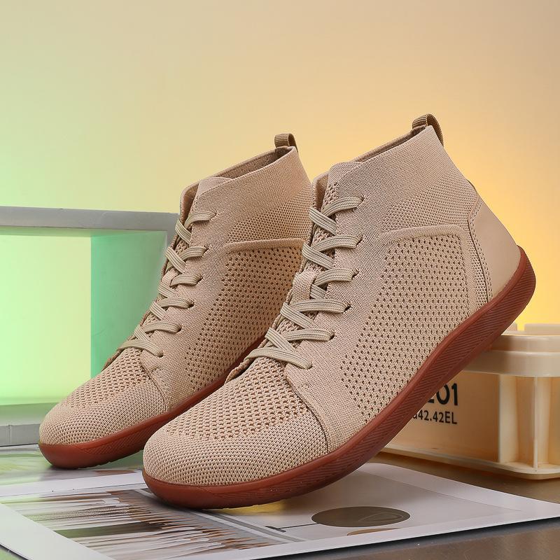 Zapatos casuales de gran tamaño, nuevos, de caña alta, transpirables, antideslizantes, de puntera ancha, para caminar descalzo, para hombre, para interior, fitness, yoga 2025