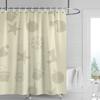 Home Shower Curtains Bathroom Decora Waterproof Fabric Non-slip Bathmat Water Absorption Curtain Modern Nordic Merry Christmas