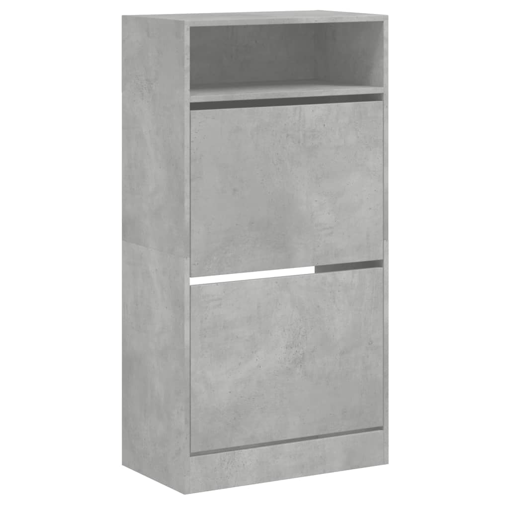 Vidaxl Szafka Na Buty, Szarość Betonu, 60X34X116 Cm