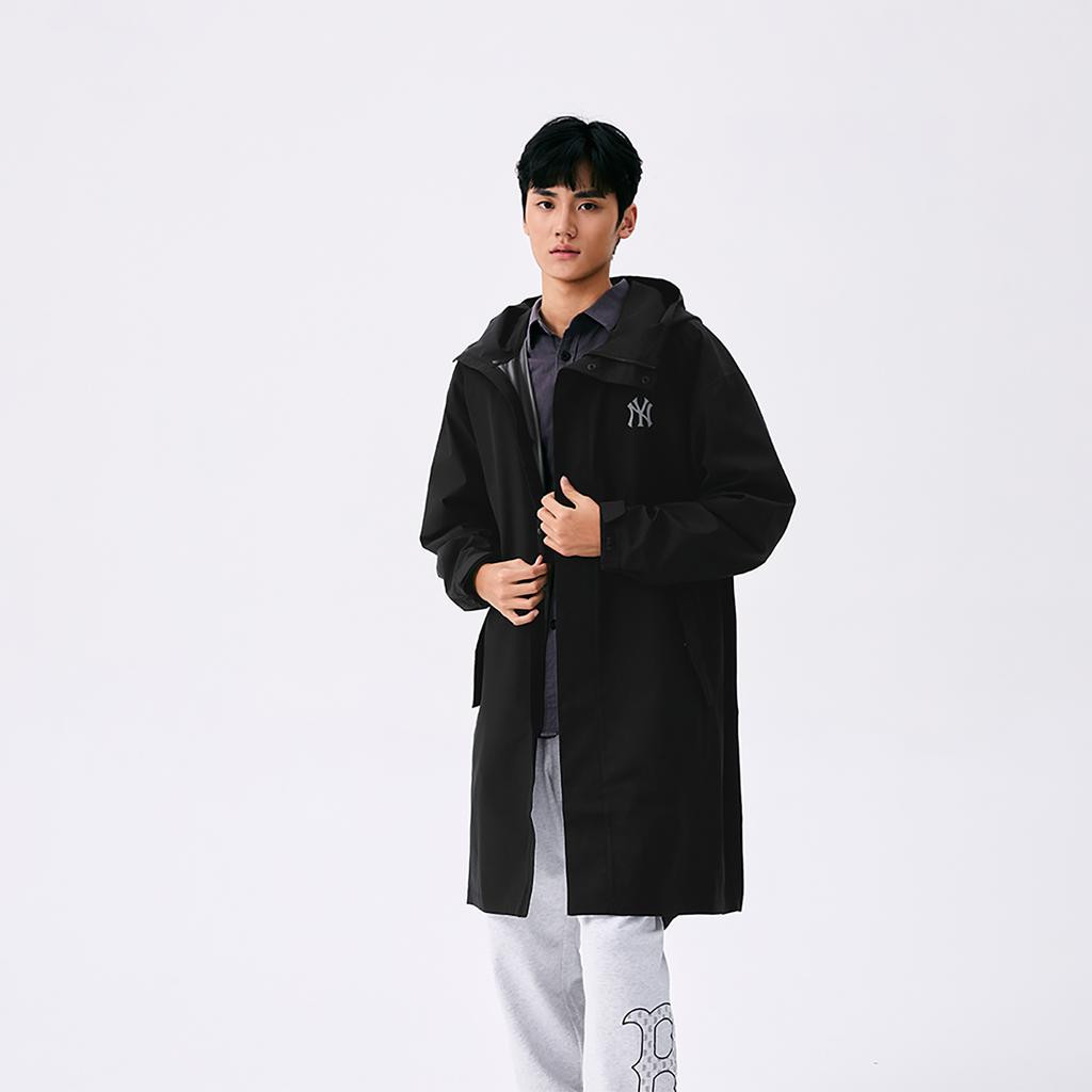 New MLB New York Yankees Basic Collection SS25 Windproof Jacket Unisex Black 3AWJB0651-50BKS