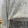Sweater for Women Autumn Winter Thickened  Warm Knitted Stretchy Long Sleeve Oversize Tops