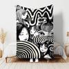 1pc Blanket Thriller Manga Junji Ito Tomie2 Print Design, Lightweight Blanket for Sofa, Bed- Soft &Warm, Gift for All Seasons Like Christmas, Hallowee