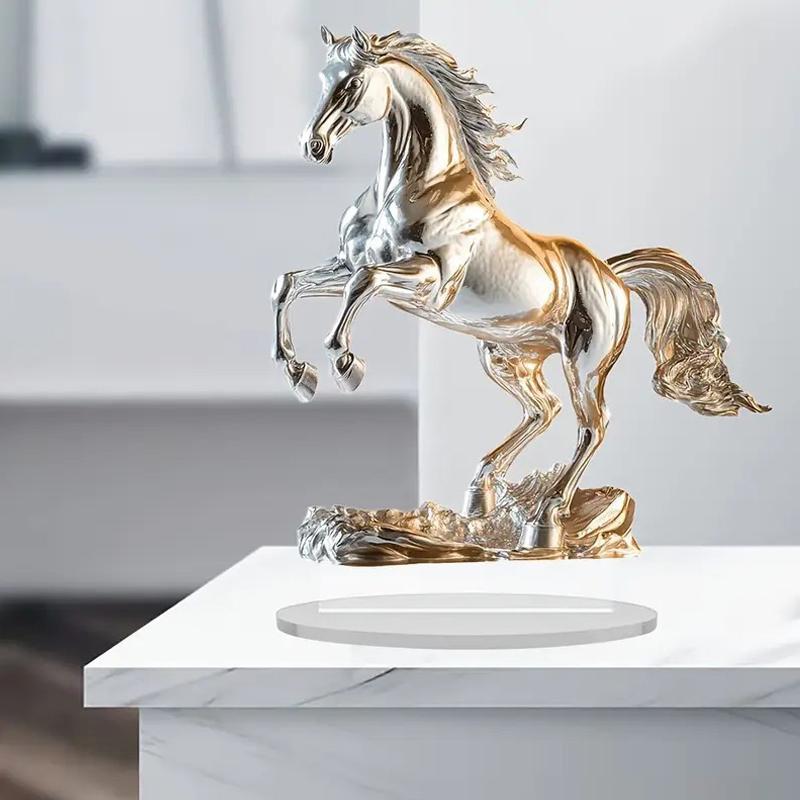 Das neue grenzüberschreitende weiße Pferd Acryl-Ornament ist als Heimdekoration geeignet