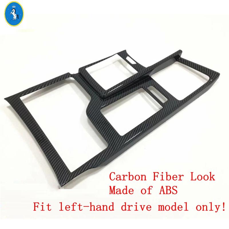 Carbon Fiber Look Car Gear Shift Storage Box Control Decor Panel Cover Trim For Lexus ES 2018 -  Interior Refit Accessories