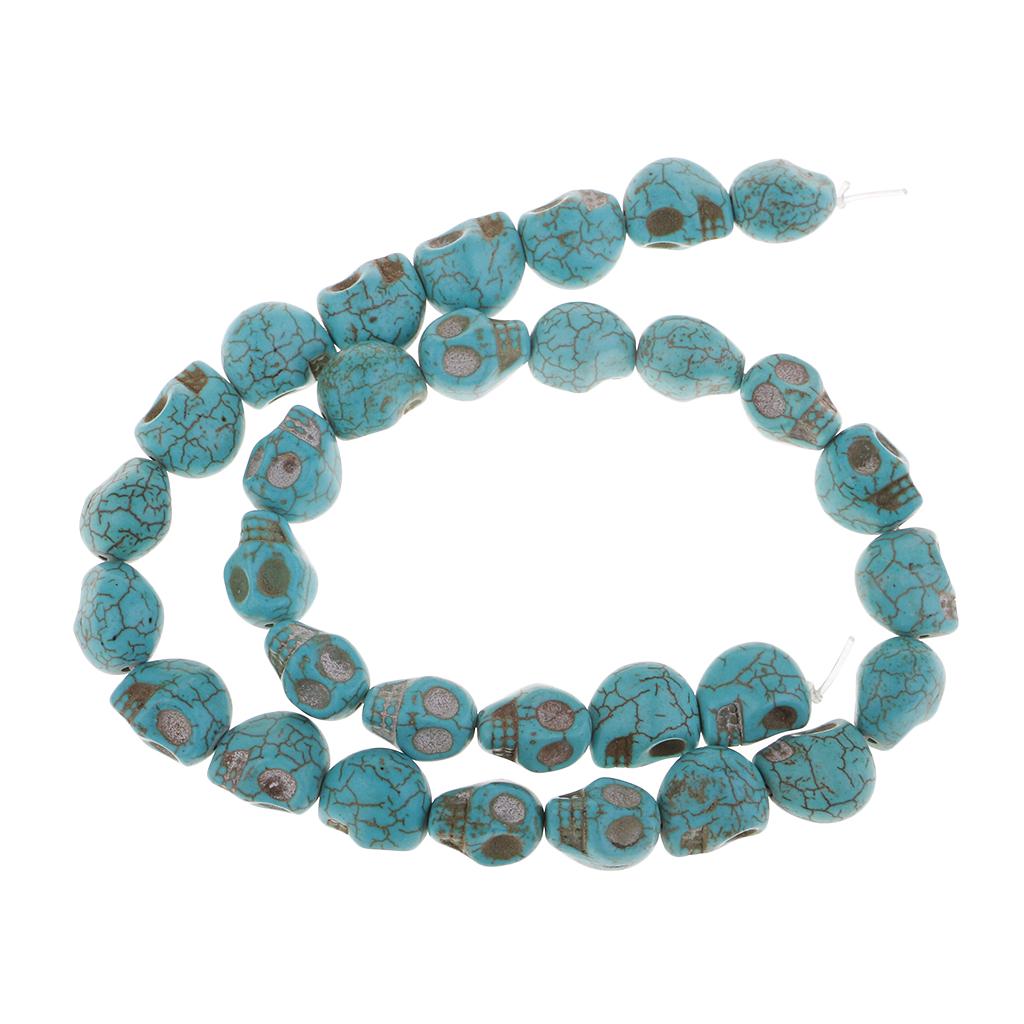 

Бирюзовый свободный шарик из драгоценного камня-черепа для самостоятельного изготовления ювелирных изделий