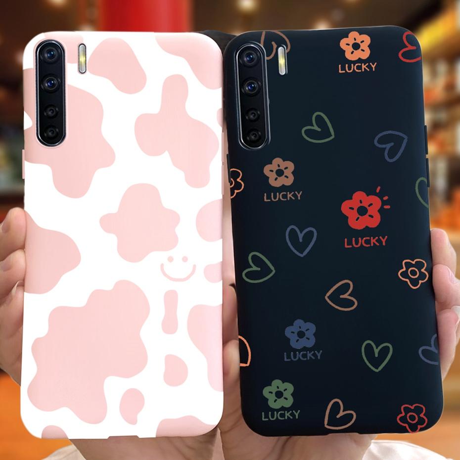 For OPPO A91 Case Oppo F15 CPH2001 CPH2021 Lovely Printing Jelly Silicone Soft Phone Back Cover Cases For Oppo Reno3 CPH2043