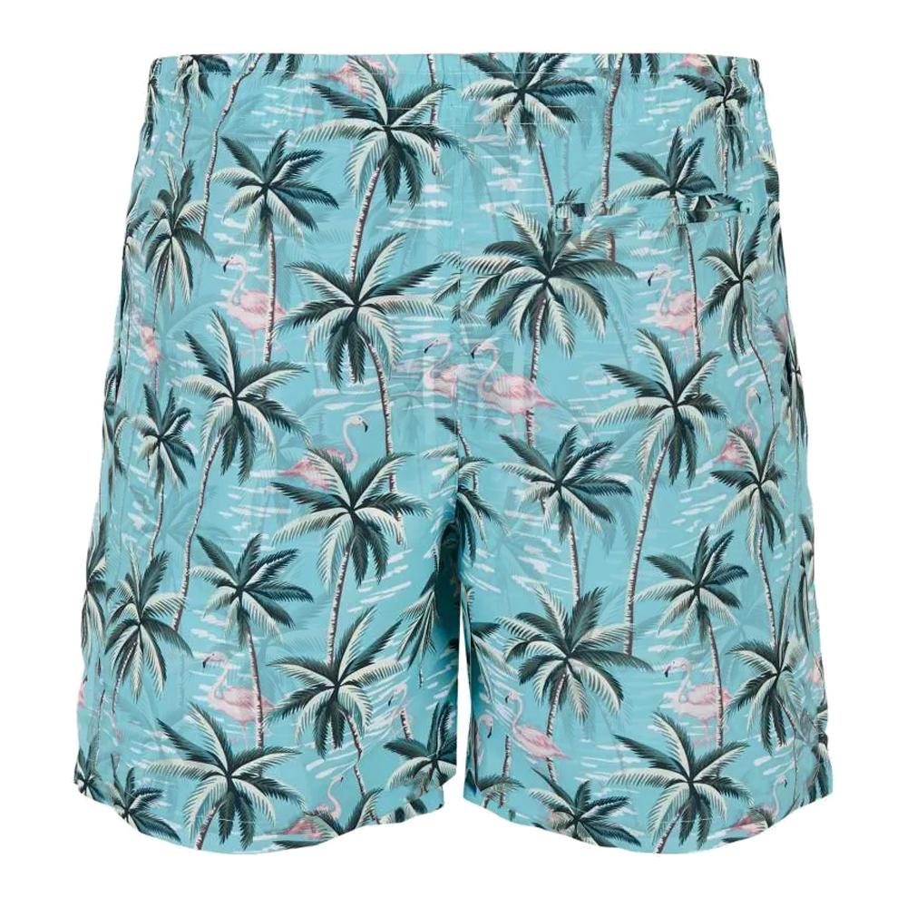 Urban Classics Mens Tropical Birds All-Over Print Swim Shorts