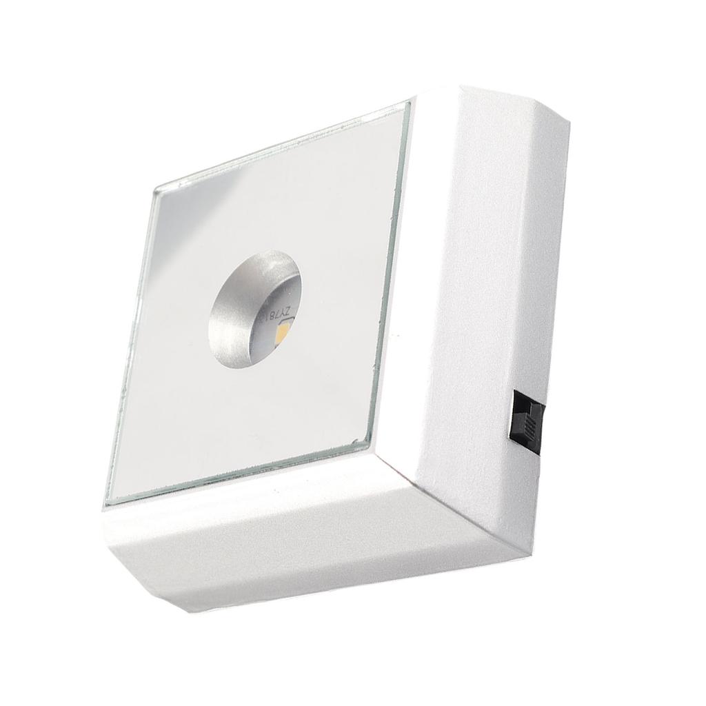 LED Lamp Base Stand Holder for Acrylic Statue Artware Display Silver