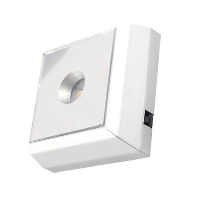 LED Lamp Base Stand Holder for   Acrylic Statue Artware Display Silver
