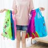 1pc Reusable Grocery Shopping Bag | Leak Proof, Square Shape, Foldable Tote With Cute Strawberry Design And Clutch Accessory