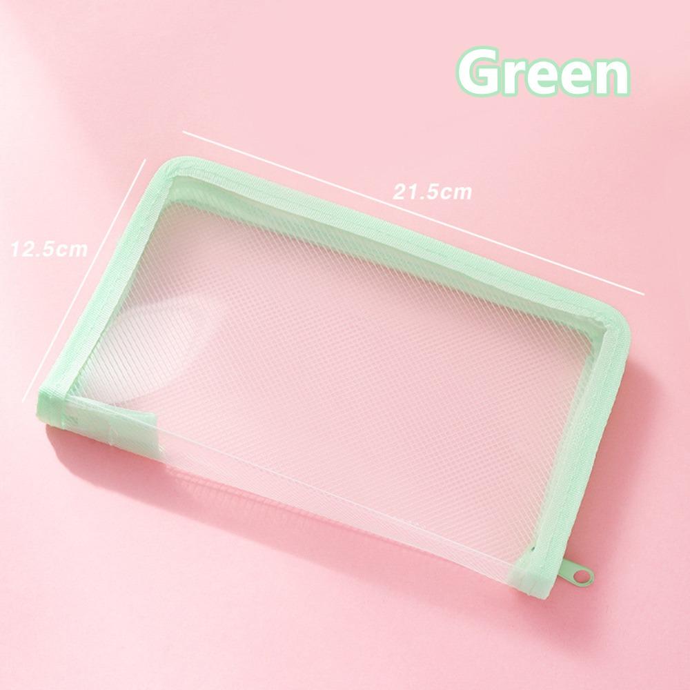 A6 Sticker Storage Bag Zipper Design Pencil Case Multi-functional Bill Storage Bag  Gift