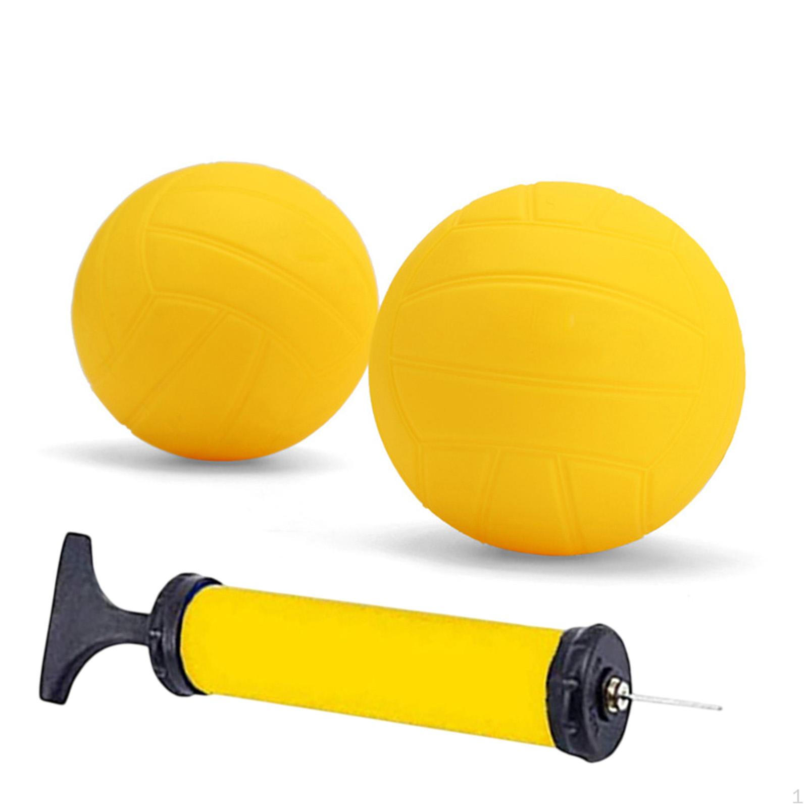 

Сменные мячи с воздушным насосом, круглый мини-волейбол для сада 1x 3.5in and 1x 5in