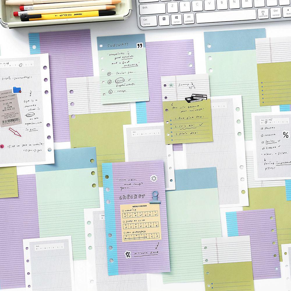 Mr. Paper M5 Loose-leaf Refill Pages - Life Narrative Design with Sticky Note Replacement