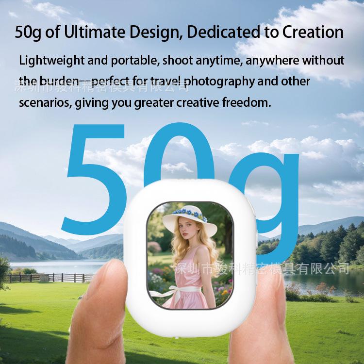 Wireless Screen Mirroring & Selfie Camera for Android/Apple: Rear Magnetic Device for Live Streaming