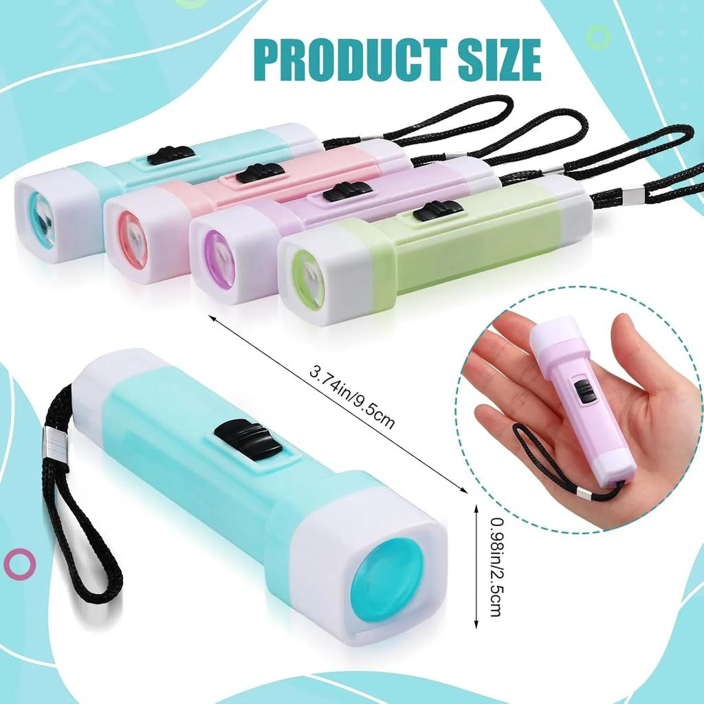 5-30Pcs Mini Plastic Flashlight for Kids LED Small Torch for Home Use Portable Emergency Light for Power Outage