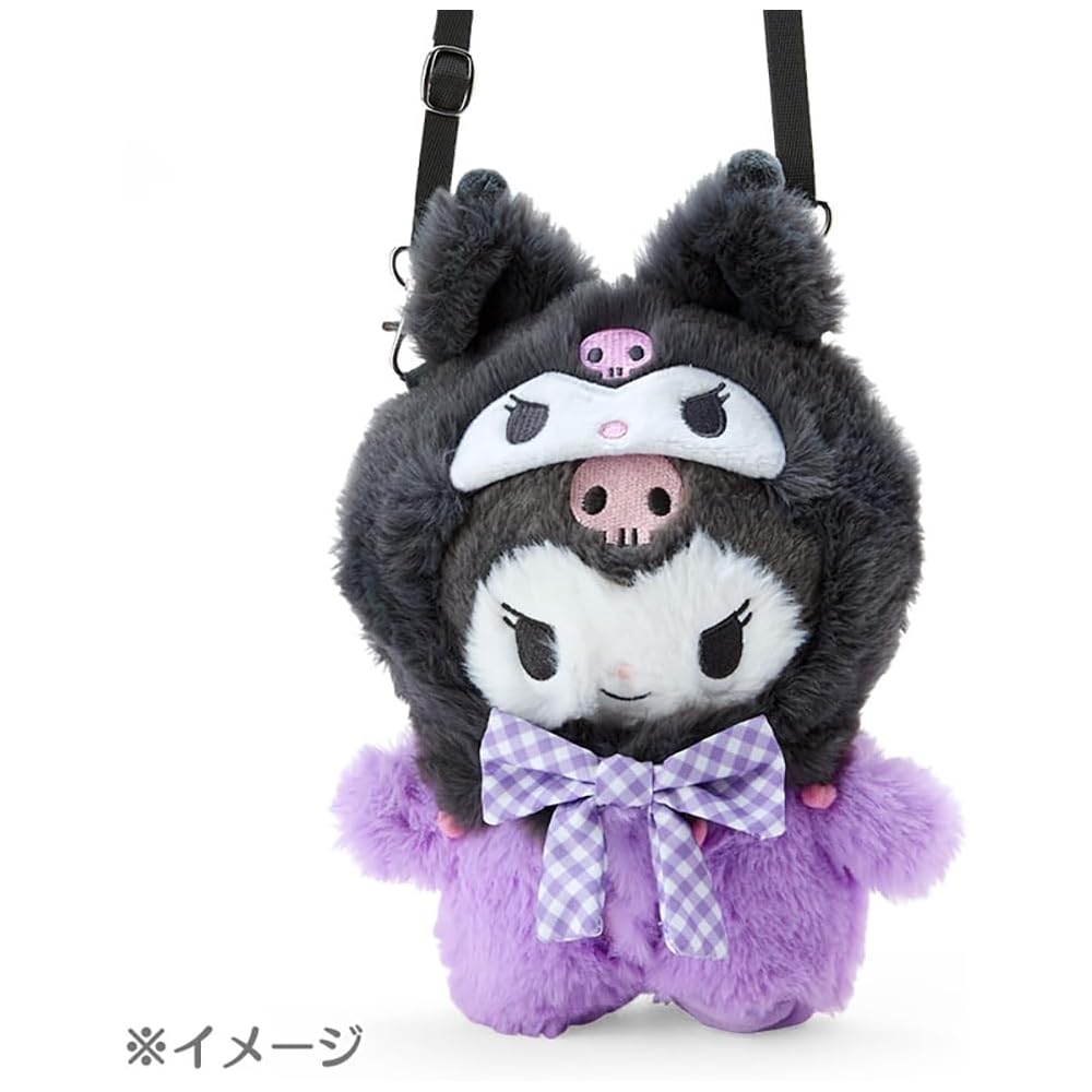 Sanrio Kuromi Character Dress-Up Shoulder Bag 22x15x1cm Adjustable Strap Cute Design