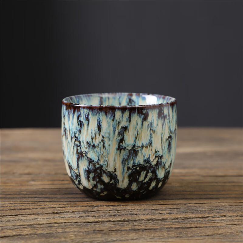 Jimo Retro Kiln-Glazed Ceramic Kung Fu Tea Cup Set
