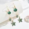 Conch Long Tassel Earrings Zinc Zinc Alloy Dangle Earrings Fashion Starfish Drop Earrings  Gift