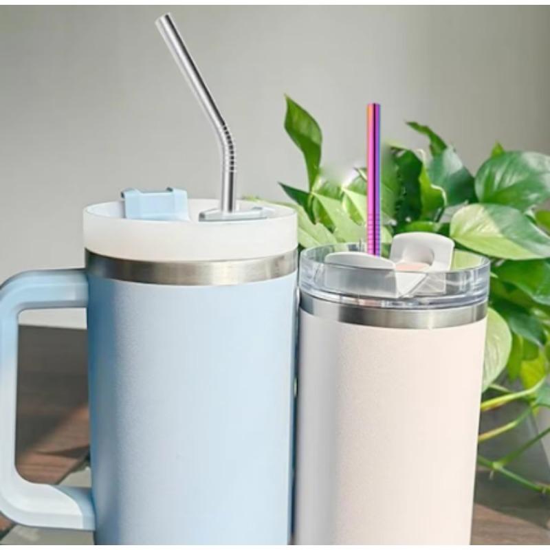 Paie de 30 cm pentru CUP Paie reutilizabile din inox 4 set de paie de băut colorate, sănătoase, ecologice, pentru smoothie de cocktail