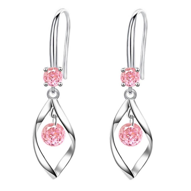 Earrings Female Inlay Diamond Swivel Earrings Long Senior Sense of Temperament Ear Hooks