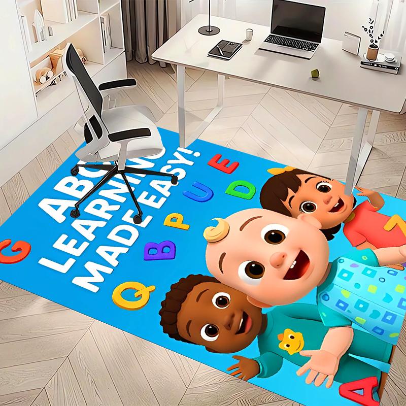 Jay Franco Cocomelon Printed Absorbent Washable Carpet, Non-Slip Bathroom Mats, Kitchen Rugs, Yoga Mat,Living Room Entrance, Camping Picnic Rugs