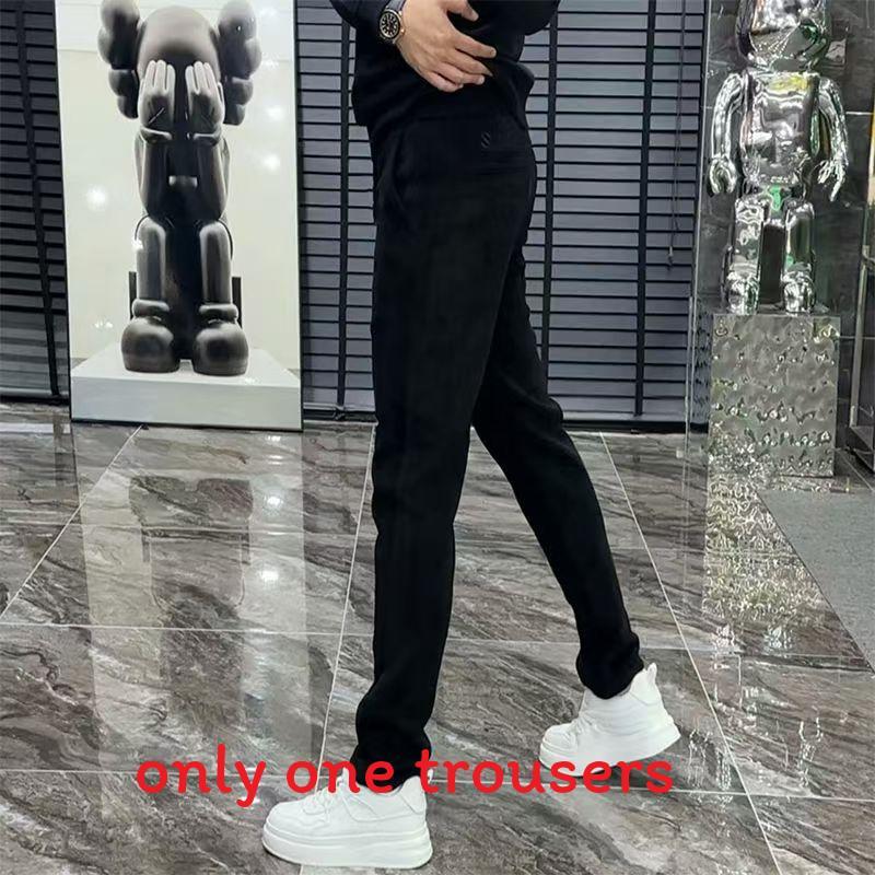 Athleisure Pants For Men With High Elastic Cotton Fabric For Casual Daily Wear