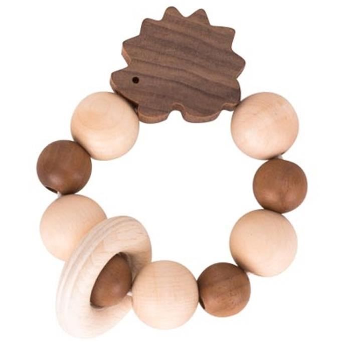 Flexible Wooden Rattle Hedgehog Nature 764990 - HEIMESS