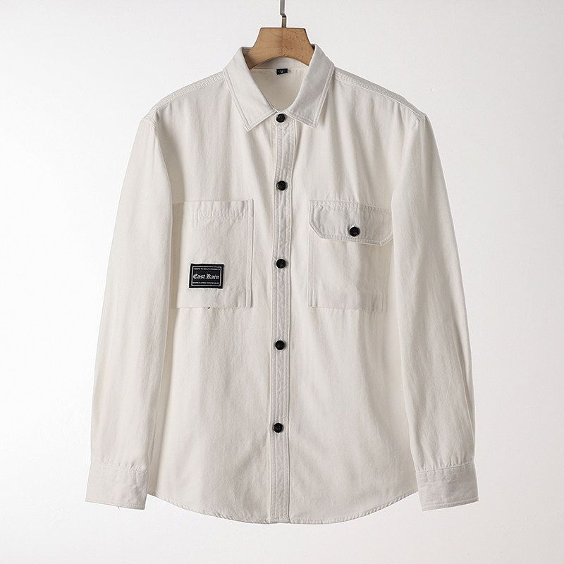 American Retro Long Sleeve Spring and Autumn Full Cotton Casual Parka