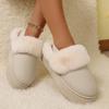 Moda 2025 Nowe Damskie Puszyste Śniegowce Platforma Futrzane Buty Domowe Damskie Futrzane Kapcie Domowe Damskie Grube Ciepłe Buty Podłogowe Damskie