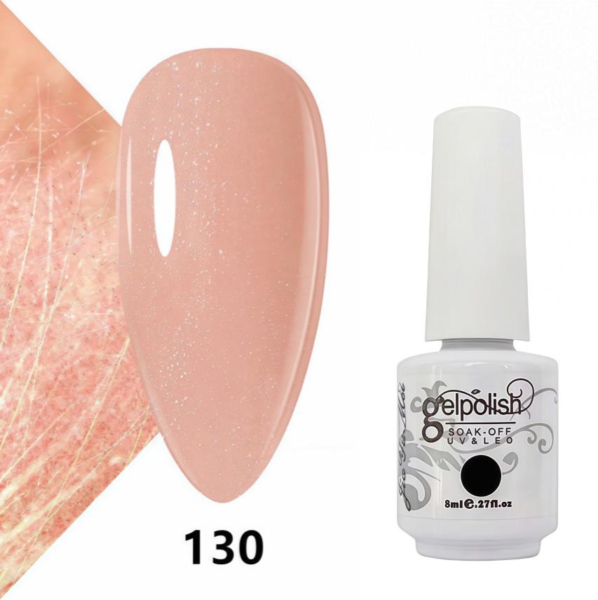 Amber Gel Polish Set: Gel Polish Manicure Kit with Whitening, Base Coat, and Sealer.