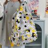 Star Cute Rabbit Carrot Pattern Student Casual Backpack With Plush Pendant