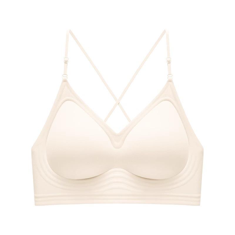 Seamless Backless U-Shaped Push-Up Bra with Thin Straps for Summer