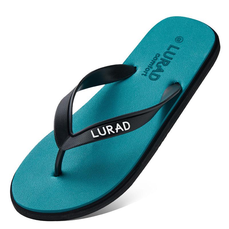 Herren Rutschfeste Sommer Flip-Flops: Lässige Gummi-Zehentrenner-Sandalen für draußen