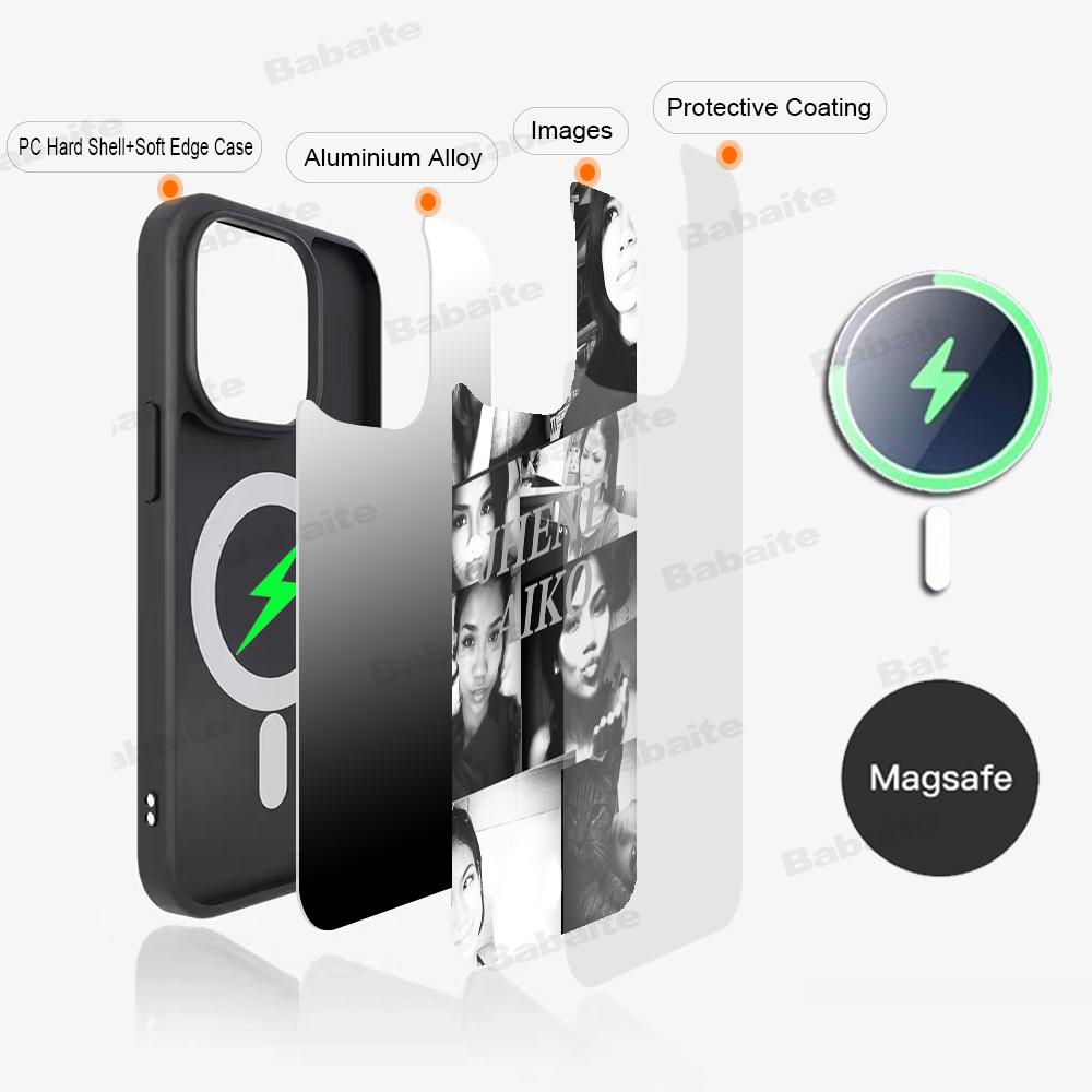 Singer J-Jhene-Aiko Phone Case Magnetic Case For IPhone 16 14 13 12 11 15 Pro Max Plus For Magsafe Wireless Charge Cover