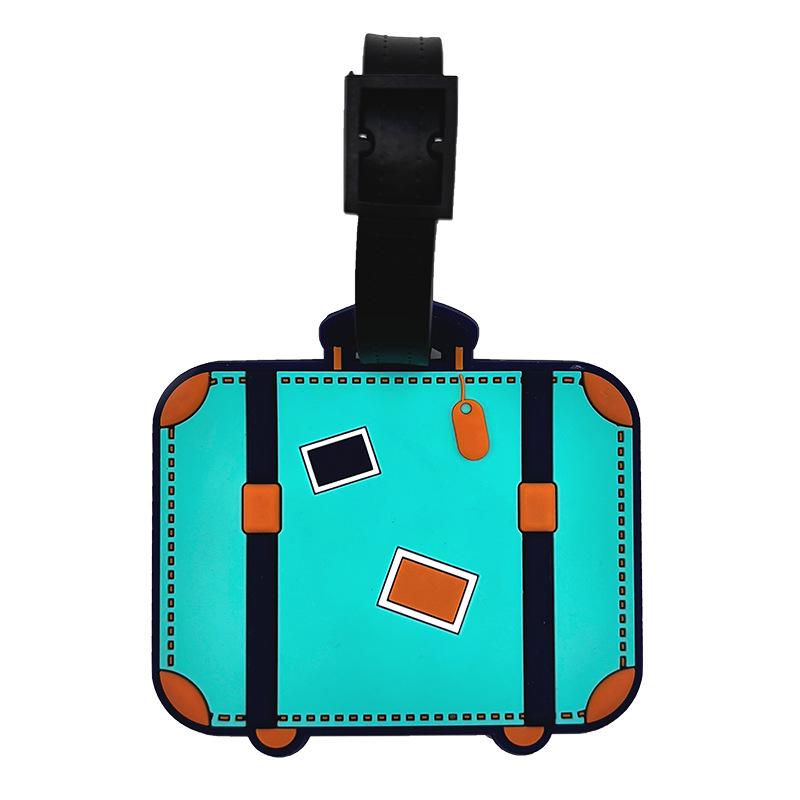 

Custom Irregular Shape Cartoon PVC Luggage Tag with Rubber Logo LP-00015 лимонно-жовтий колір