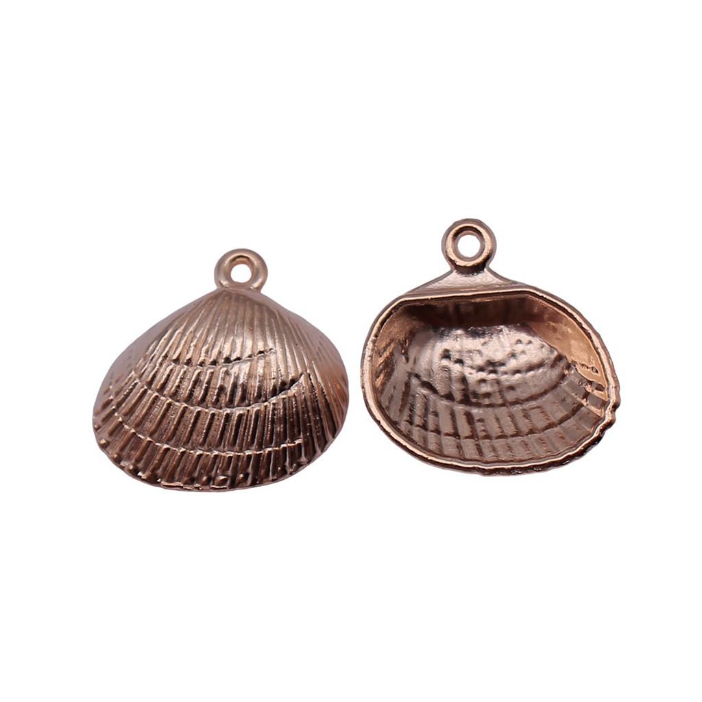 Shell Charms Multi Color Alloy Pendants For Beach Themed DIY Jewelry Accessories