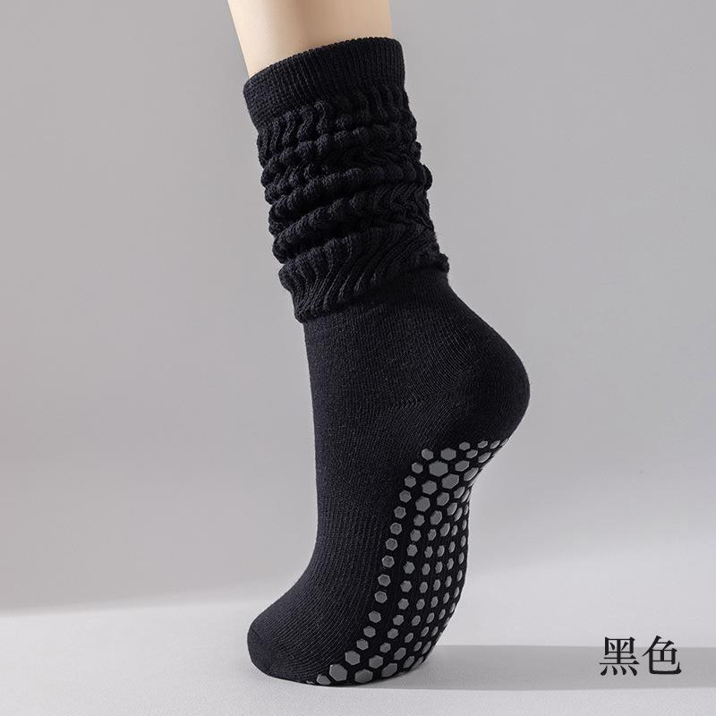 5-1 Perechi de Șosete Profesionale Anti-Alunecare pentru Yoga cu Ciorapi Extinși și Îngroșați Absorbți de Transpirație pentru Fitness, Pilates și Activități în Aer Liber