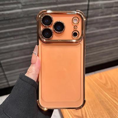 Airbag-uri Potrivite pentru Carcasa Telefon Mobil Apple 17promax Nou IPhone 16 cu Folie pentru Cameră 15 Transparent 14 Anti Cădere 13