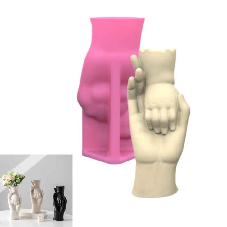 Unique Resin Molds Silicone Craft Mould Flexible Vase Moulds Hands Shape Jewelry Jar Mould Perfect for Hands-Making Vase