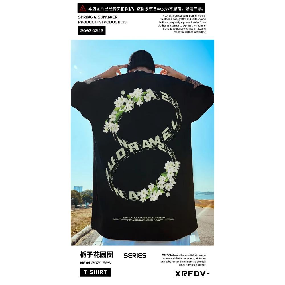 

Летняя мода, тяжелая ретро мужская футболка с английскими буквами из 100% хлопка с принтом и круглым вырезом, высококачественная повседневная уличная футболка для фитнеса M