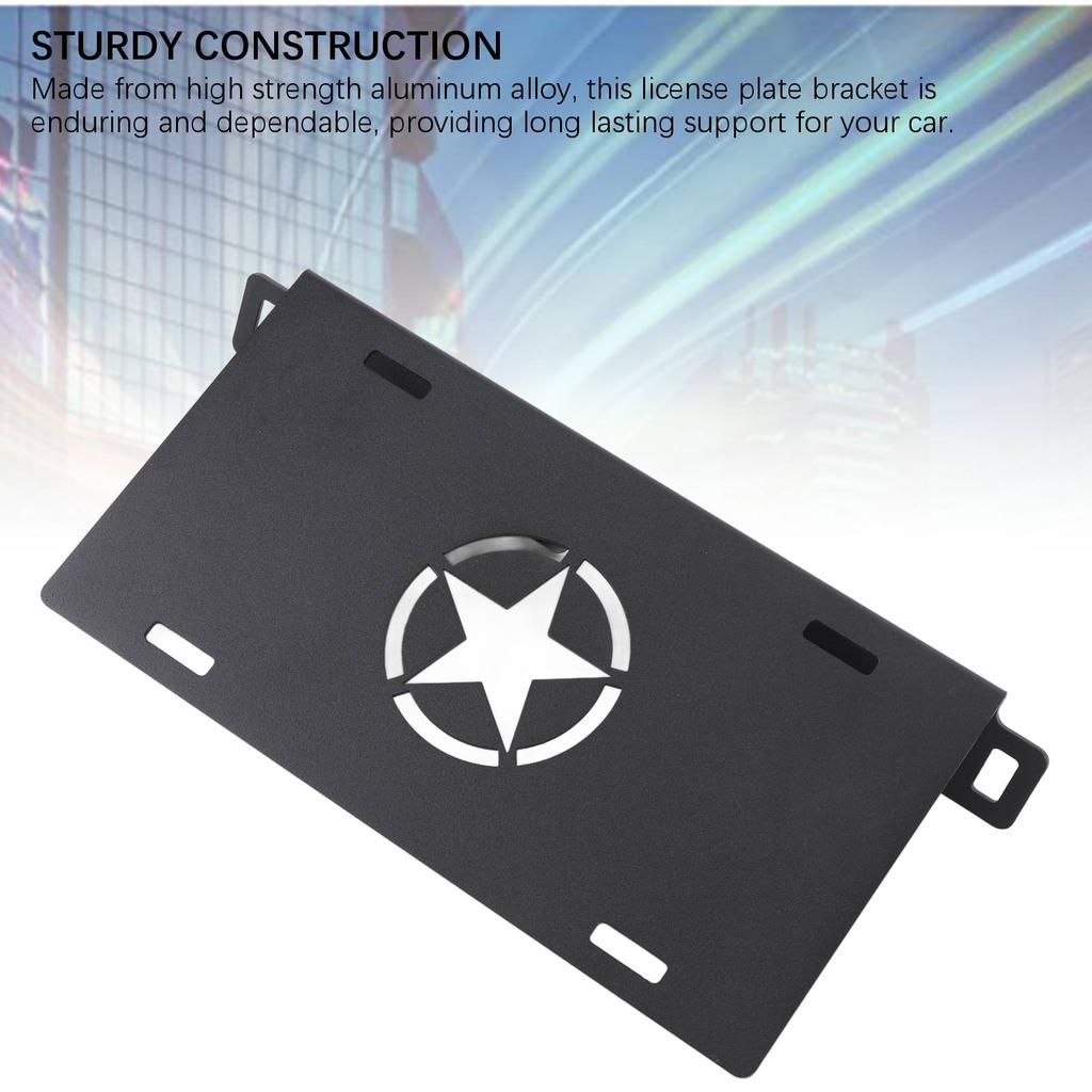 Kennzeichenhalter Aluminiumlegierung Stoßstange vorne Kennzeichenschild Rahmenhalter Ersatz für