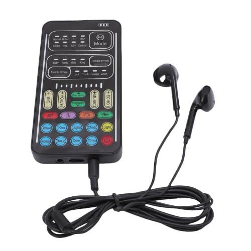 Dpofirs Portable Voice Changer with 8 Modes and 80 Levels of Adjustment | 3.5mm Real-Time Sound Modulator for iOS, Android, Smartphones, and Tablet PC