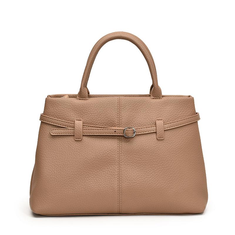 Textured retro bag women's large-capacity new autumn and winter casual shoulder handbag commuter tote bag