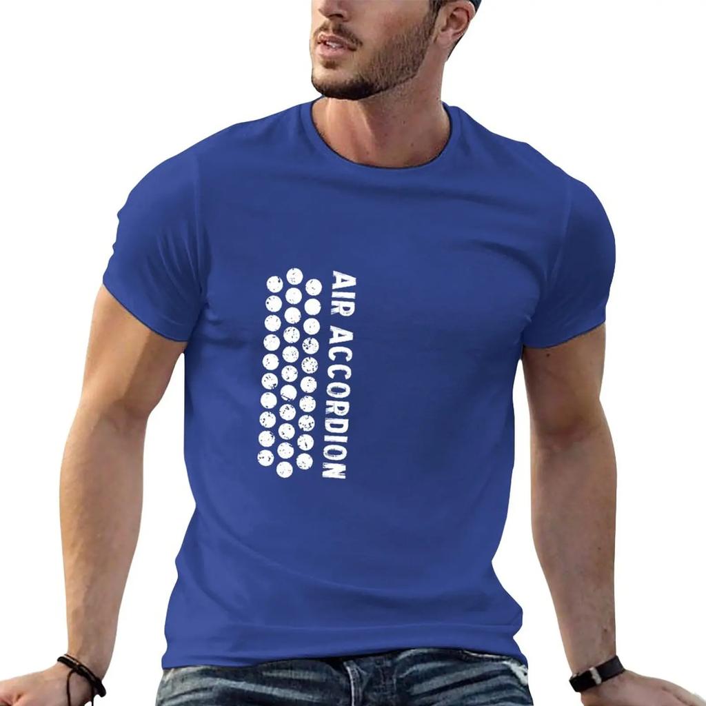 New Air Cool Accordion Design Retro Music Classical Instrument Distressed Graphic TShirt anime men workout shirt