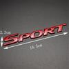 Neues 165mm X 23mm Rotes Sport Racing Logo Auto Kofferraum Heckklappe Emblem Abzeichen Aufkleber