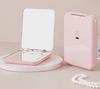 Handheld Pocket Mirror Portable Folding Handheld 1X/2X Magnification LED Compact Travel Pocket Makeup Mirror, Compact Mirror