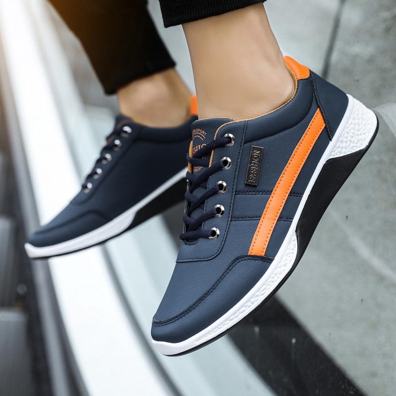 Zapatos de moda para hombre, zapatos blancos nuevos, versión