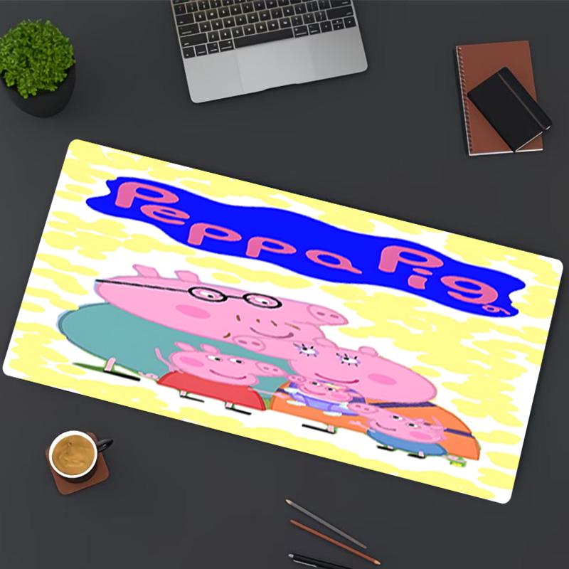 Peppa Pig Print Mouse Pad, for Keyboard Pad Laptop PC Mat for Office Home Use, Desk Decor, Perfect Birthday Gift for Gamers